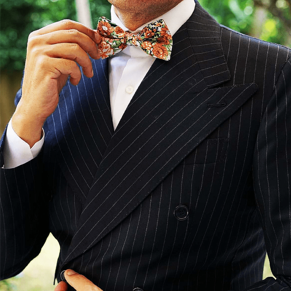 can you wear a suit with a bow tie