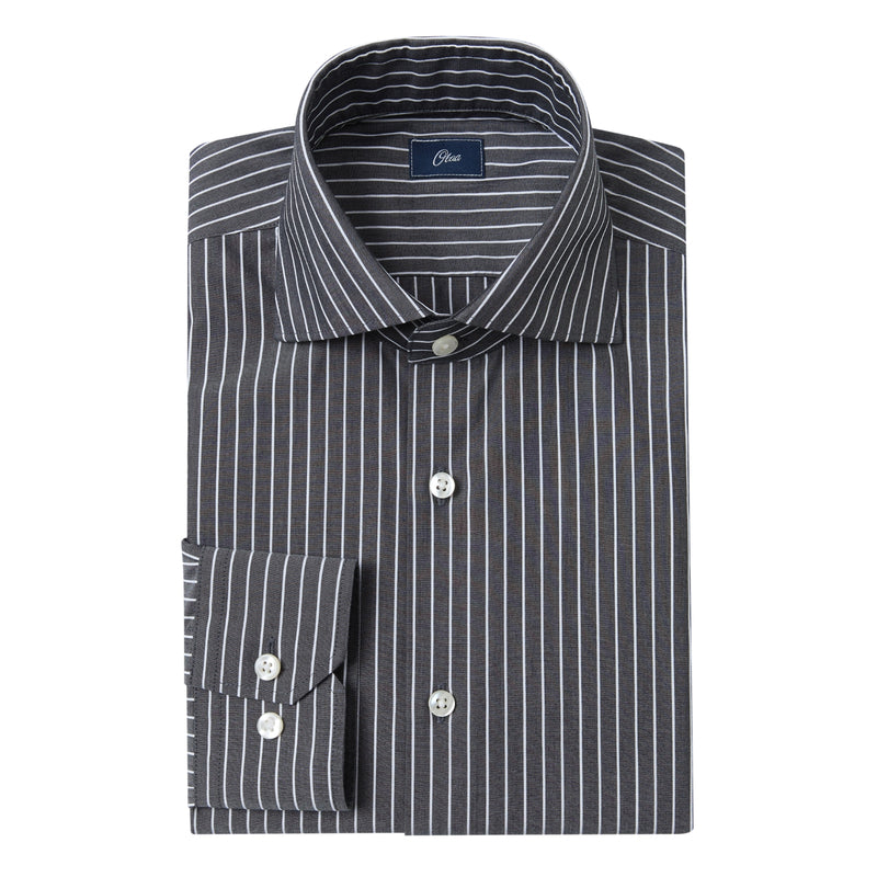 Marlowe Ivory Stripe Non-Iron Poplin Shirt