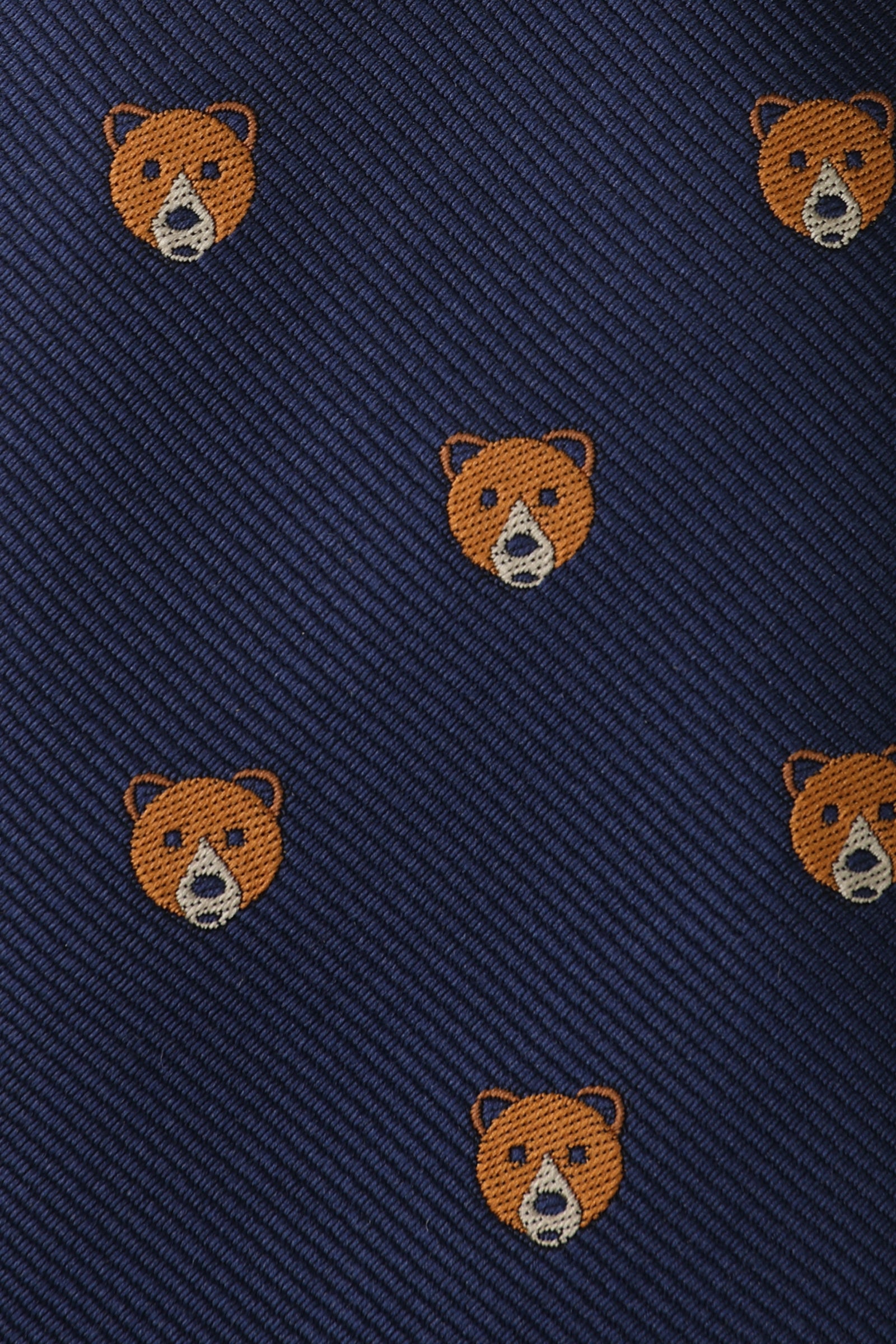 American Brown Bear Kids Necktie Fabric