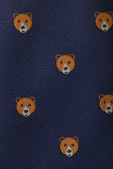 American Brown Bear Kids Necktie Fabric