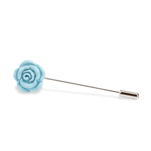 Baby Blue Rose Metal Lapel Pin