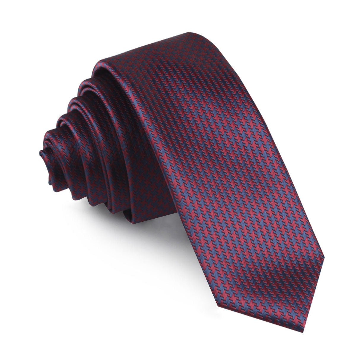 houndstooth skinny tie