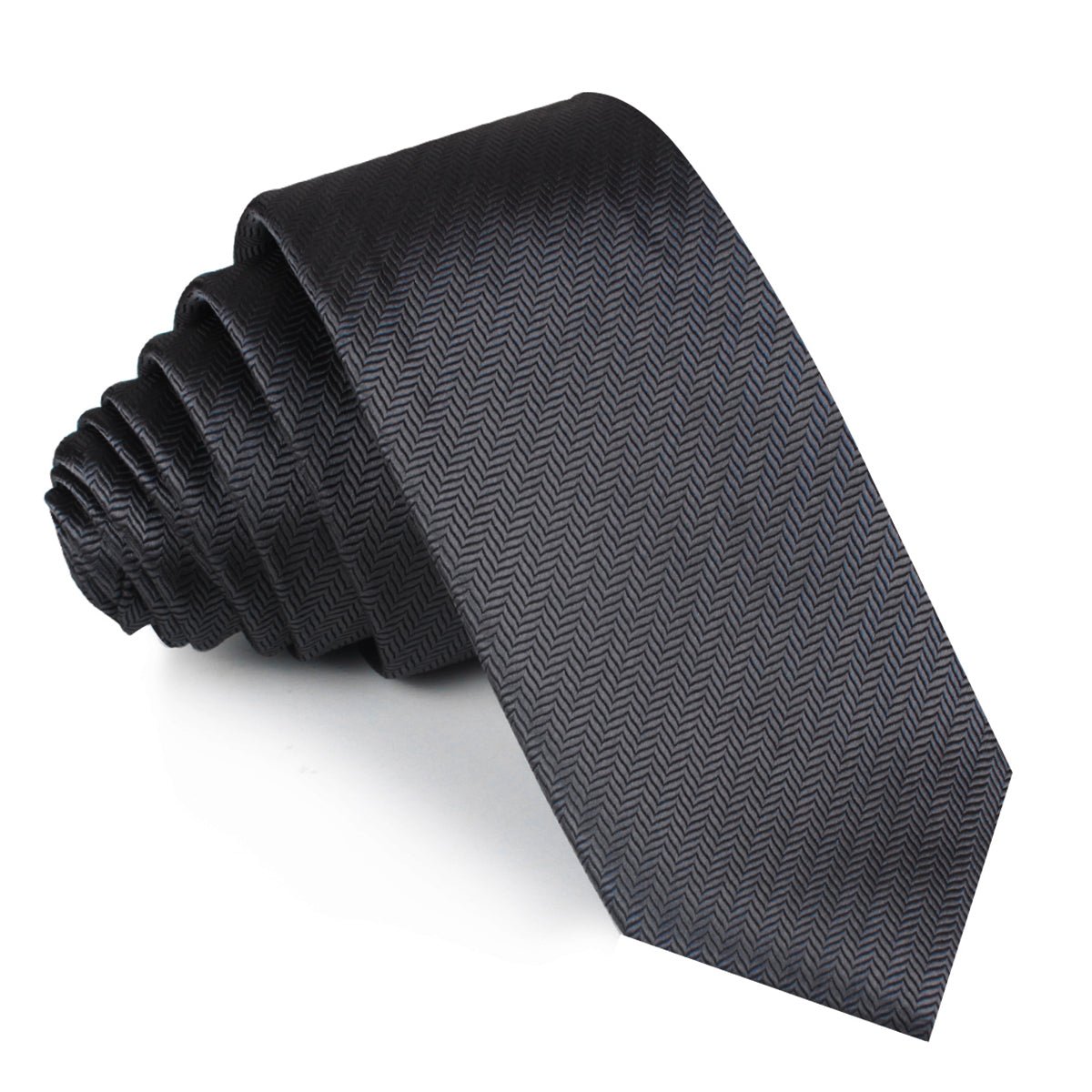 dark gray skinny tie