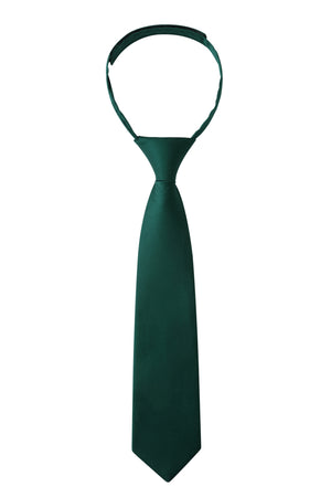 Emerald Green Cotton Kids Necktie