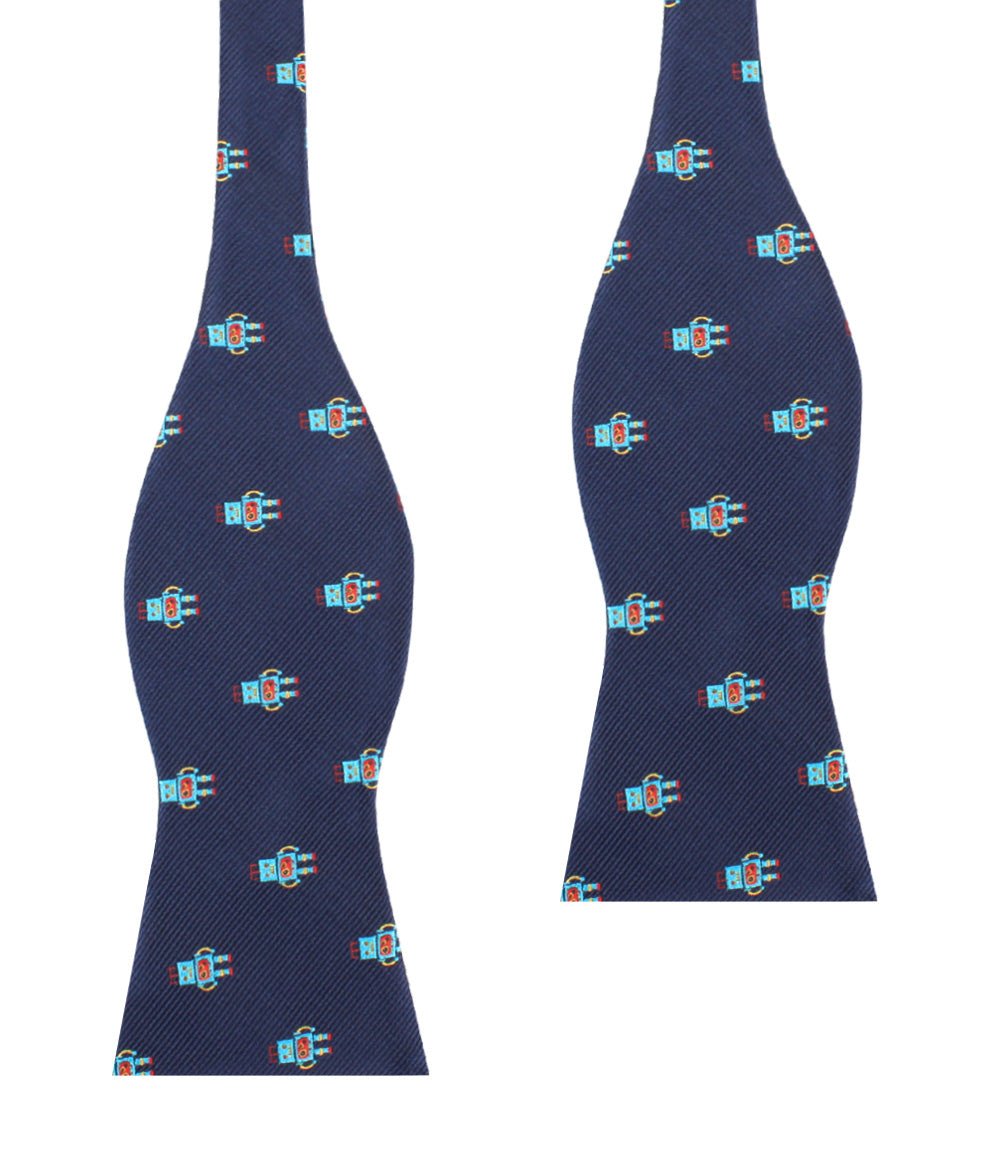 Genesis Robot Self Bow Tie | Unique Untied Bowtie Men Novelty Bow