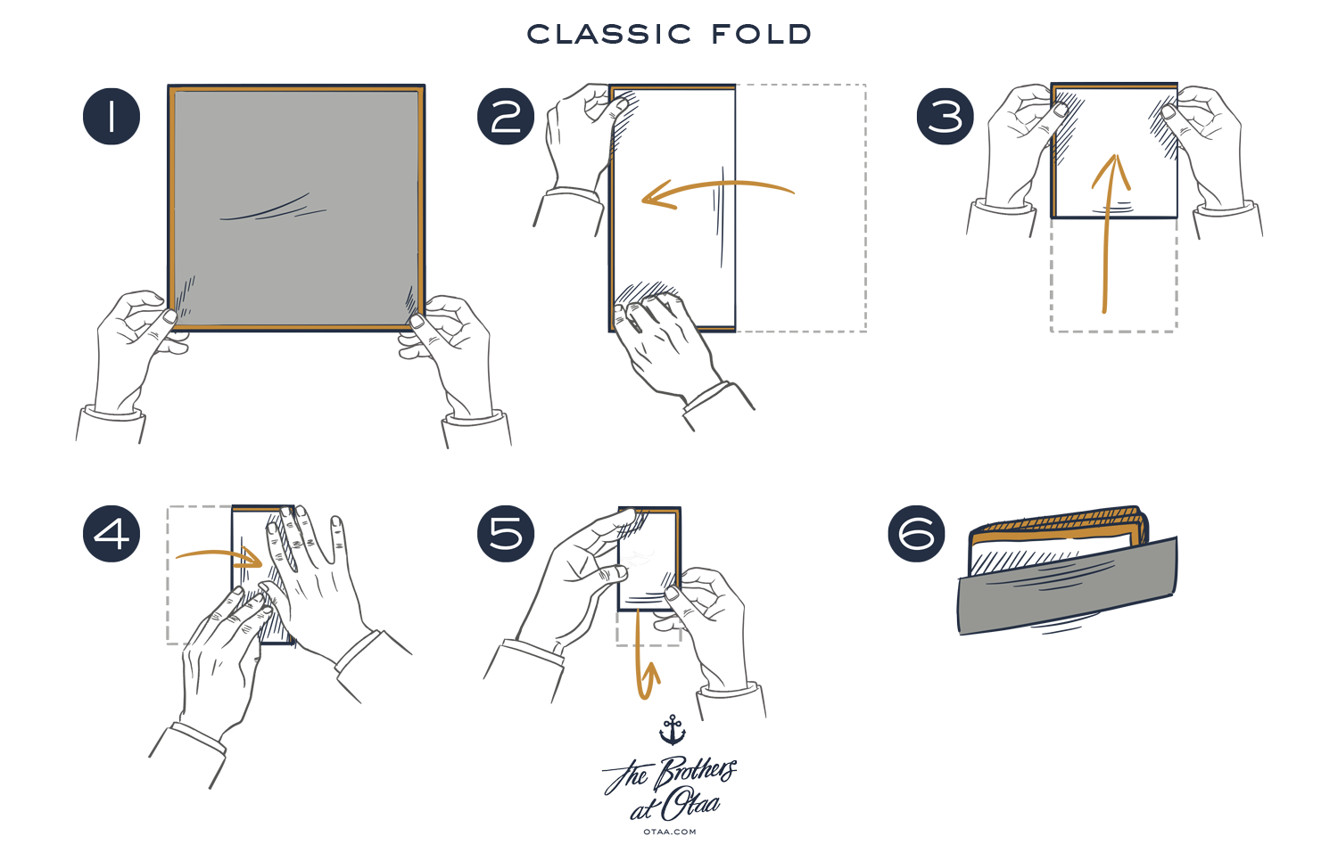How To Fold A Classic Fold - steps