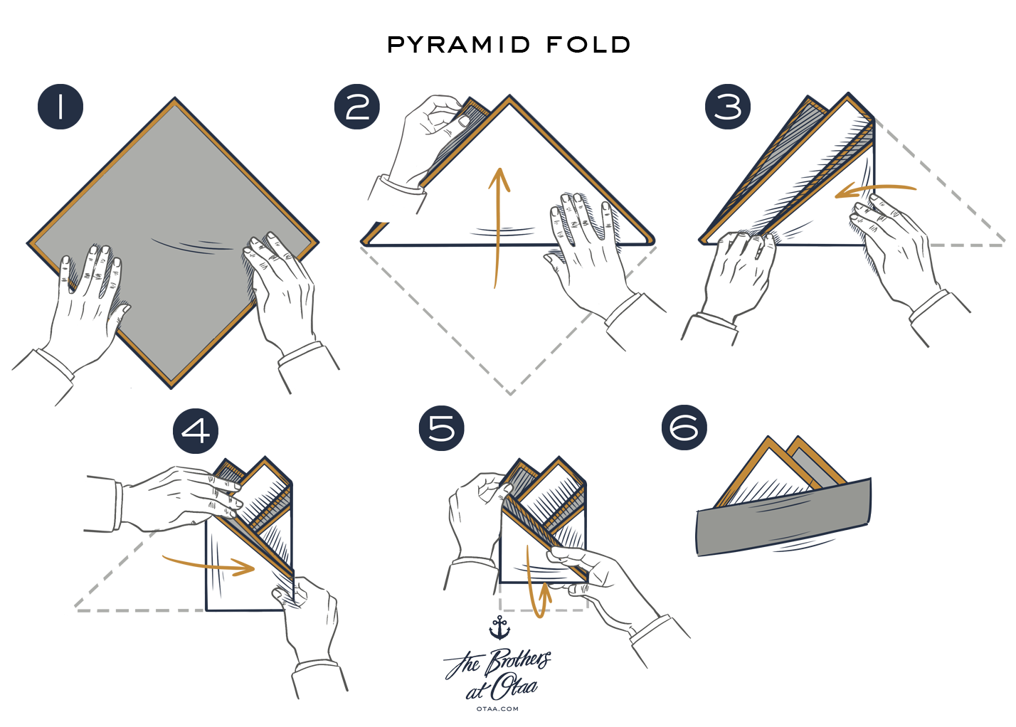 How To Fold A Pyramid Fold - steps