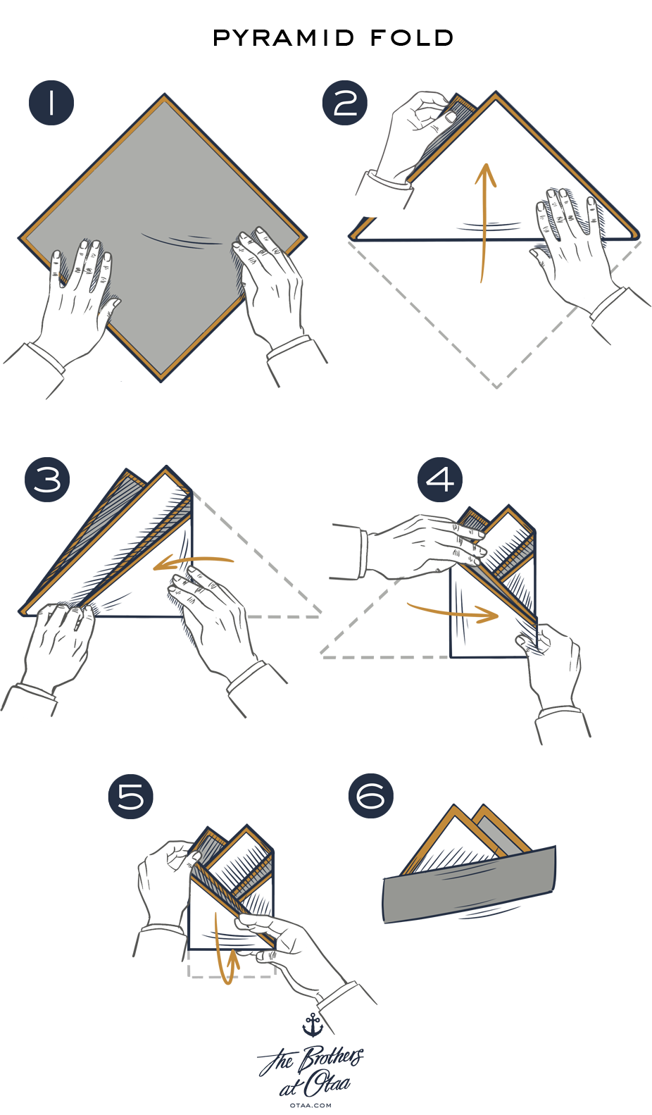 How To Fold A Pyramid Fold - steps