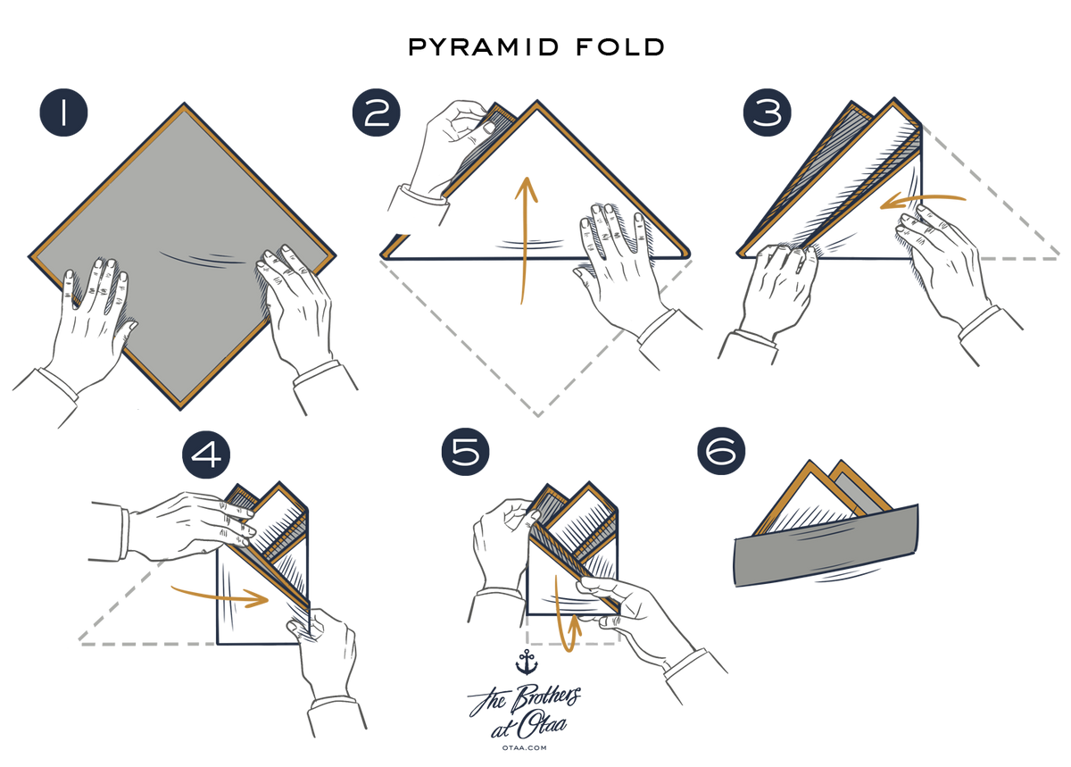 How To Fold A Pyramid Fold - steps