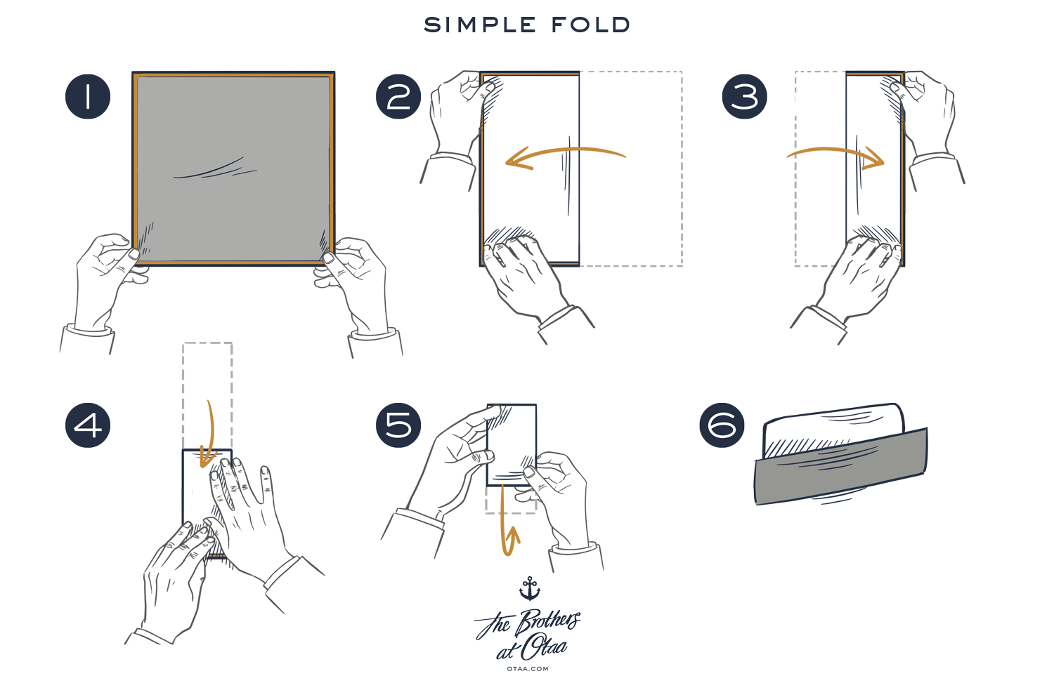 How To Fold A Simple Fold - steps