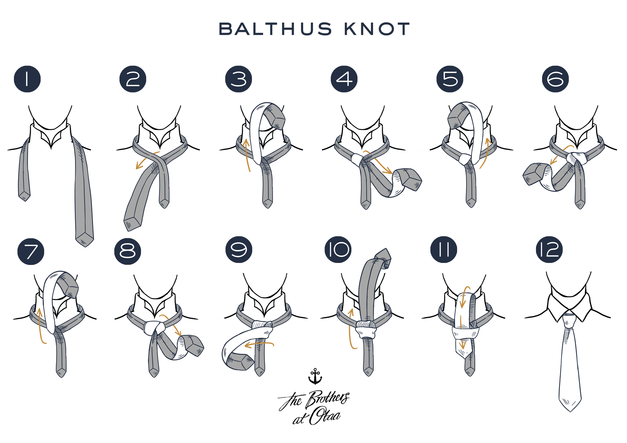 How To Tie a Balthus Knot - steps