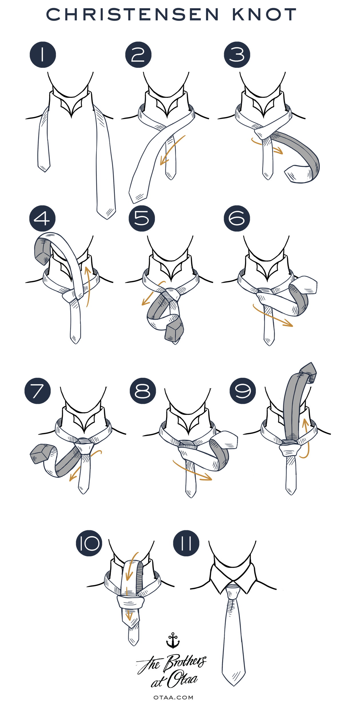 how to tie a cross knot - steps