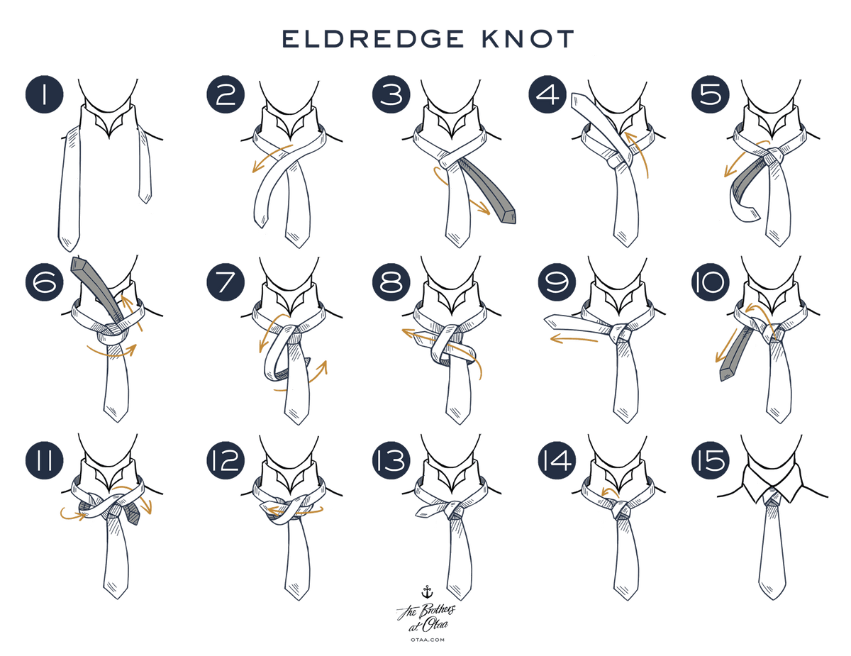How To Tie An Eldredge Knot - steps