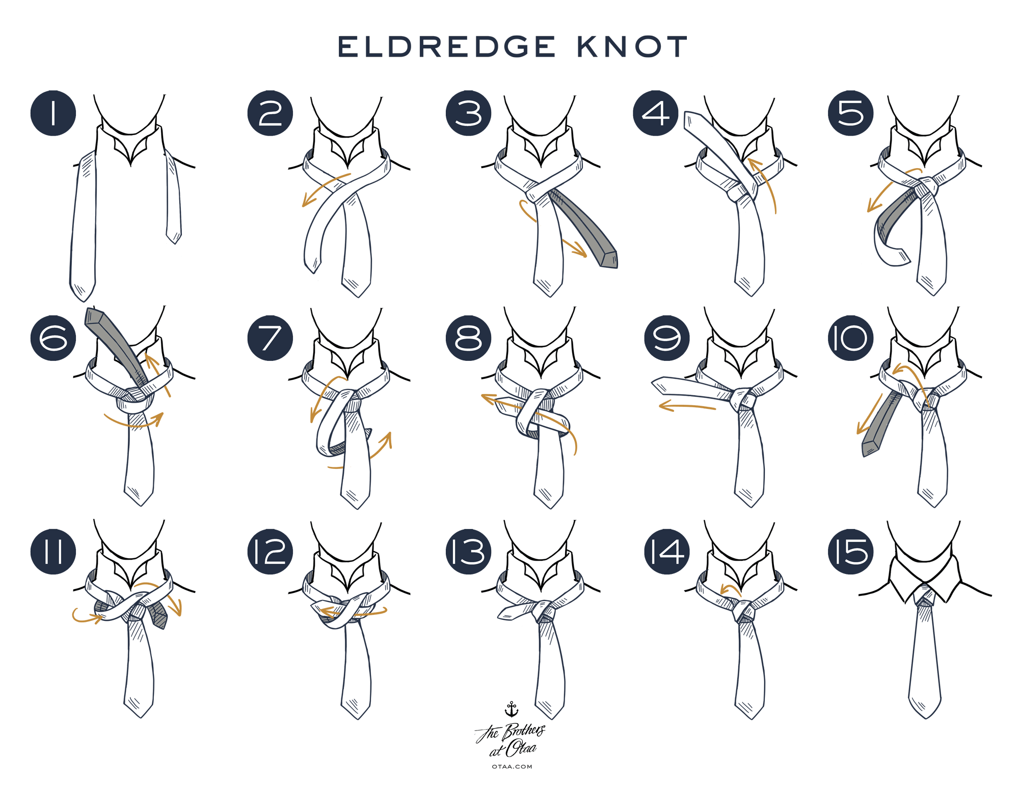 How To Tie An Eldredge Knot - steps