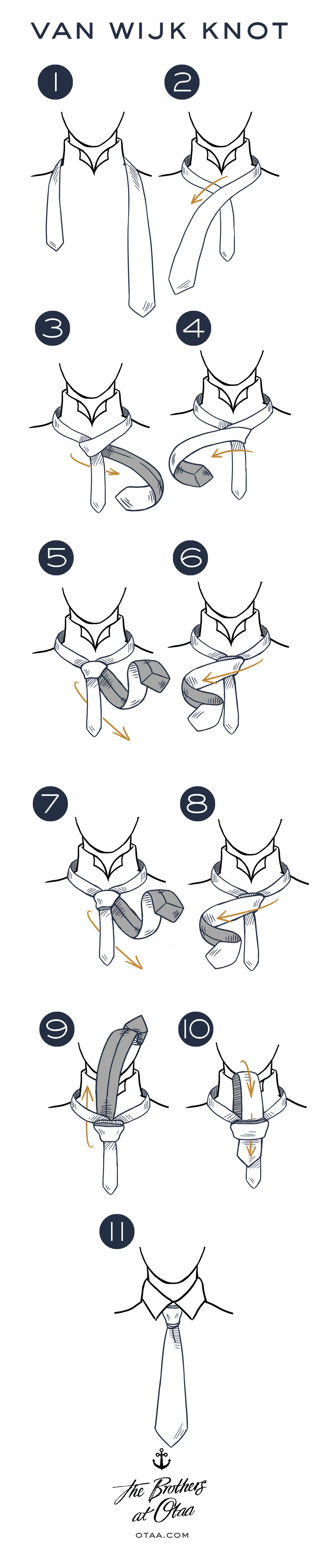 How to Tie a Van Wijk Knot - steps