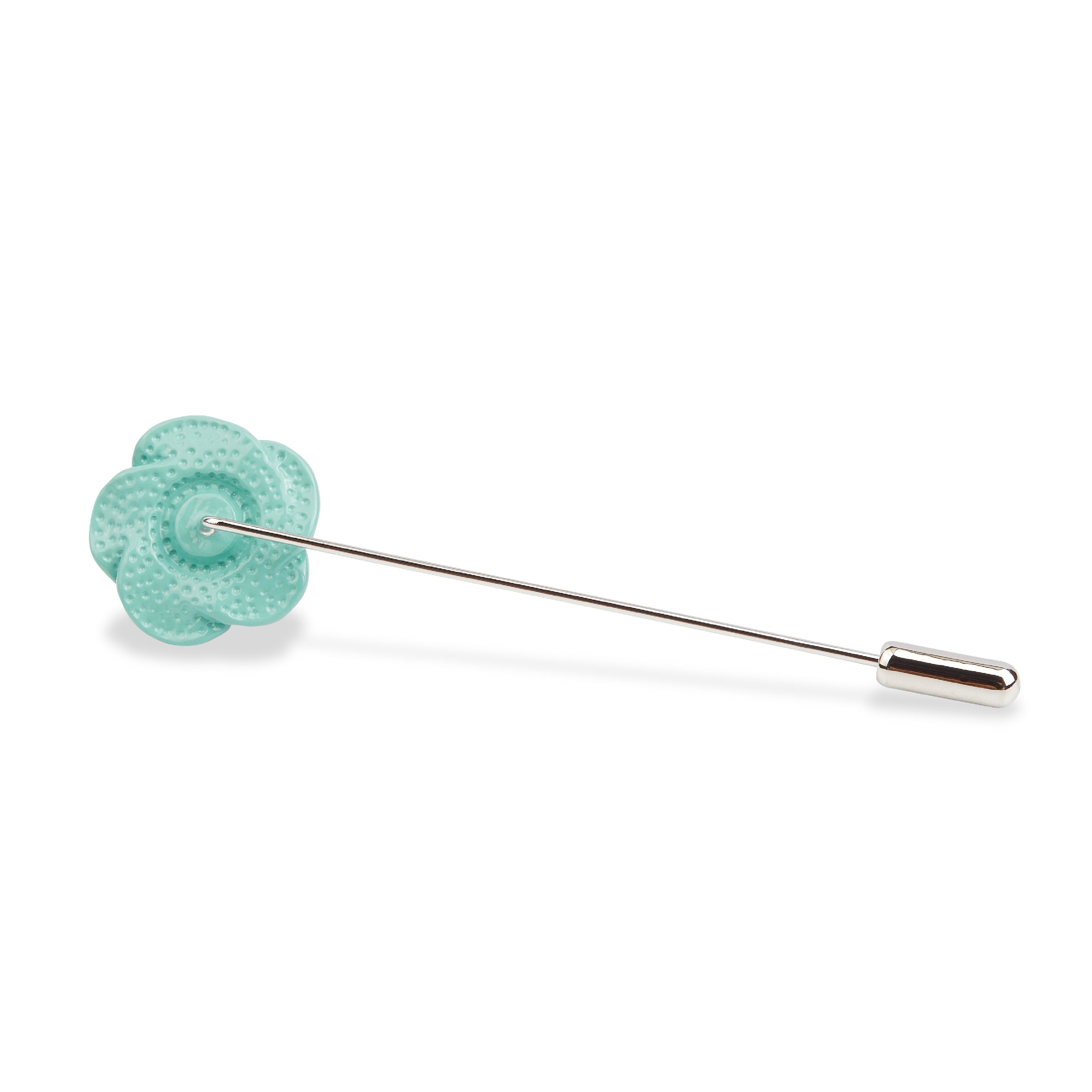 Light Sea Green Rose Metal Lapel Pins