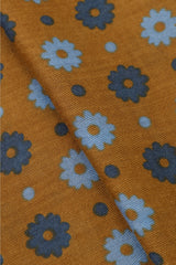 Midlands Mustard Floral Scarf Fabric