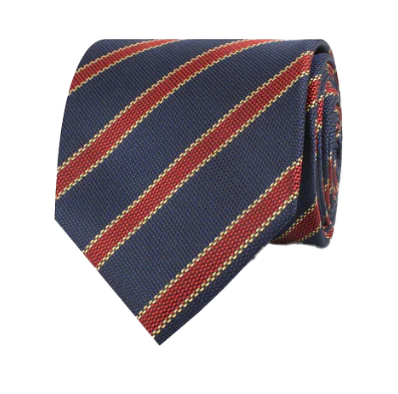 Cambridge Navy with Royal Red Stripes tie