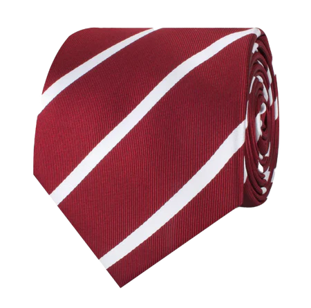 Royal Burgundy Striped tie