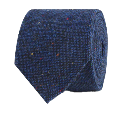Speckles on Blue Donegal tie