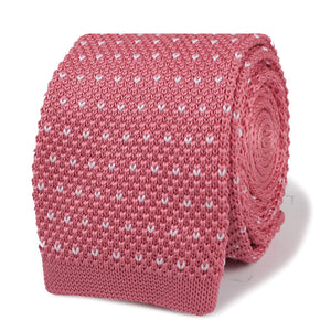 Vega Pink Knitted Tie