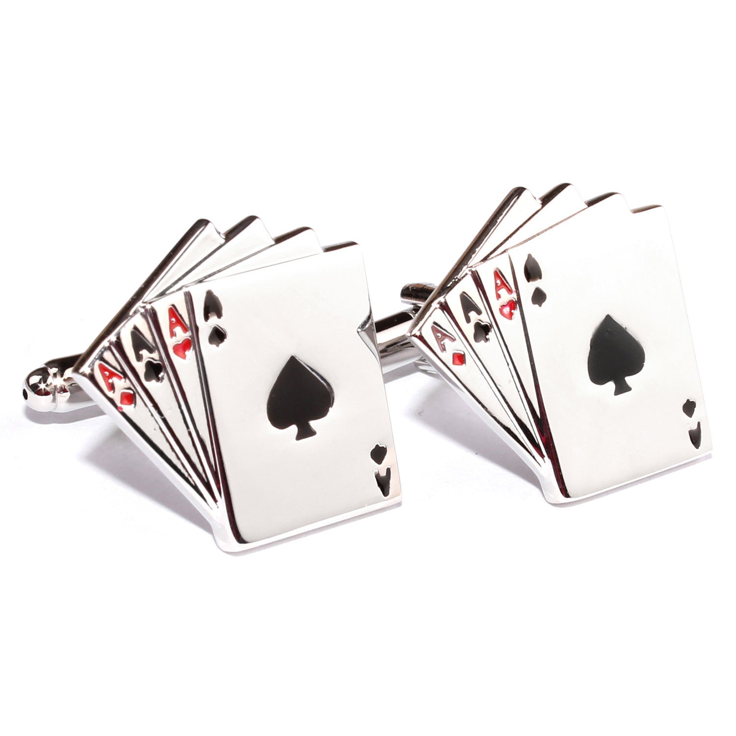 Ace of Cards Cufflinks Front OTAA