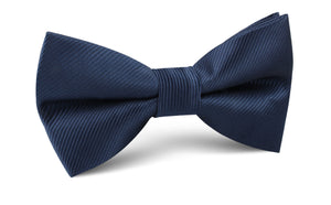 Admiral Navy Blue Twill Bow Tie