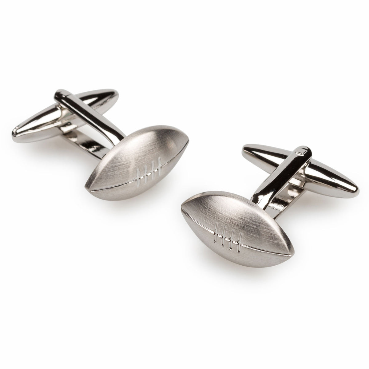 American Football Cufflinks | Silver Rugby Ball Sports Cuff Links | OTAA