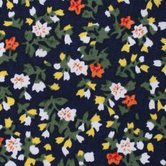 Anemone Floral Fabric Skinny Tie