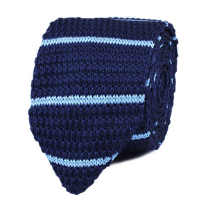 Axel Blue Striped Knitted Tie