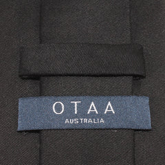Black Cotton Skinny Tie OTAA Australia