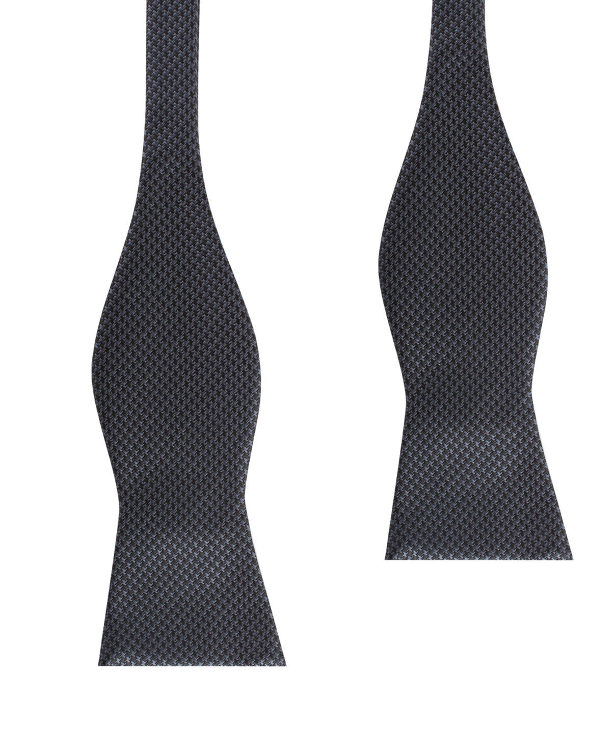Black Houndstooth Pattern Self Tie Bow Tie