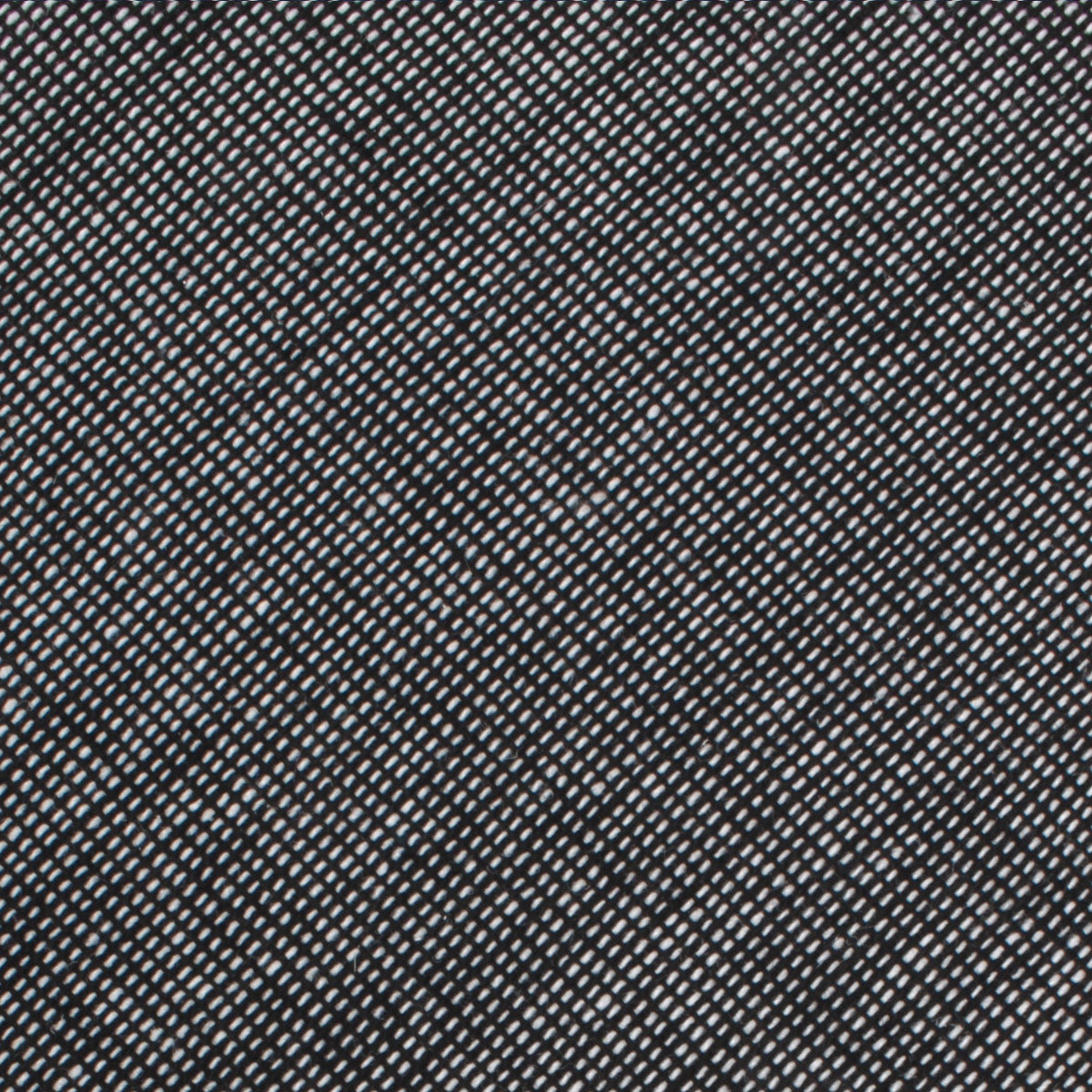 Black Needle Stitch Linen Fabric Swatch