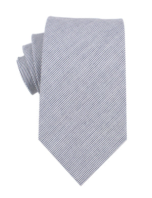 French Pinstripe Cotton Necktie