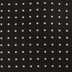 Black with Small White Polka Dots Fabric Self Tie Diamond Tip Bow TieX444