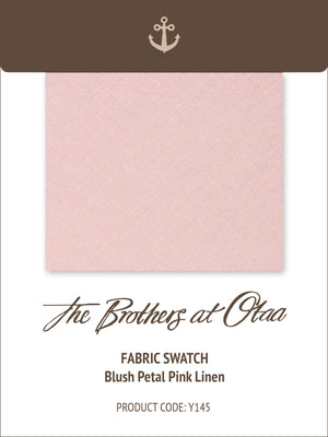 Fabric Swatch (Y145) - Blush Petal Pink Linen