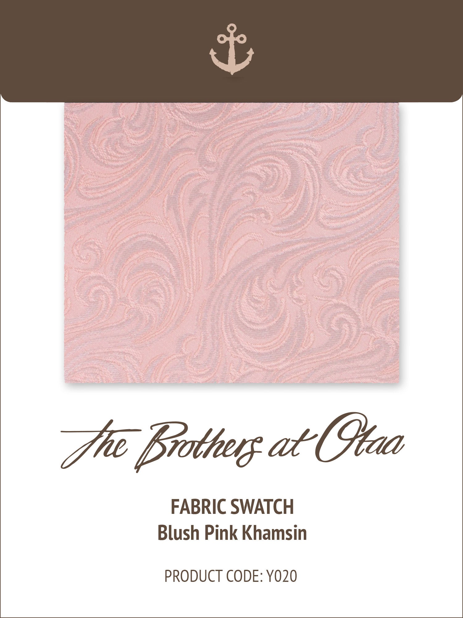 Blush Pink Khamsin Y020 Fabric Swatch