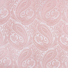 Blush Peach Paisley Necktie Fabric