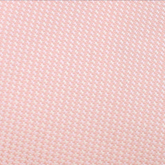 Blush Pink Houndstooth Skinny Tie Fabric