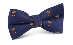 Brown Horned Owl Bow Tie