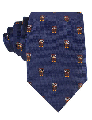 Brown Horned Owl Tie