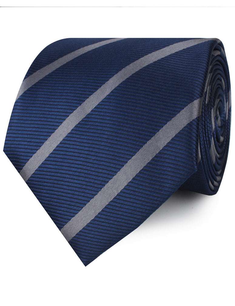 Charcoal Grey Striped Neckties