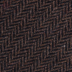 Cinnamon Herringbone Fabric Skinny Tie