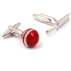 Cricket bat and ball cufflink Middle OTAA