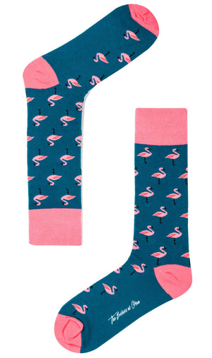 Cuba Beach Flamingo Socks