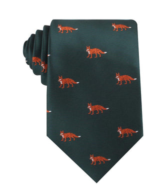 Culpeo Fox Dark Green Necktie