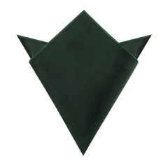 Dark Green Bond Velvet Pocket Square