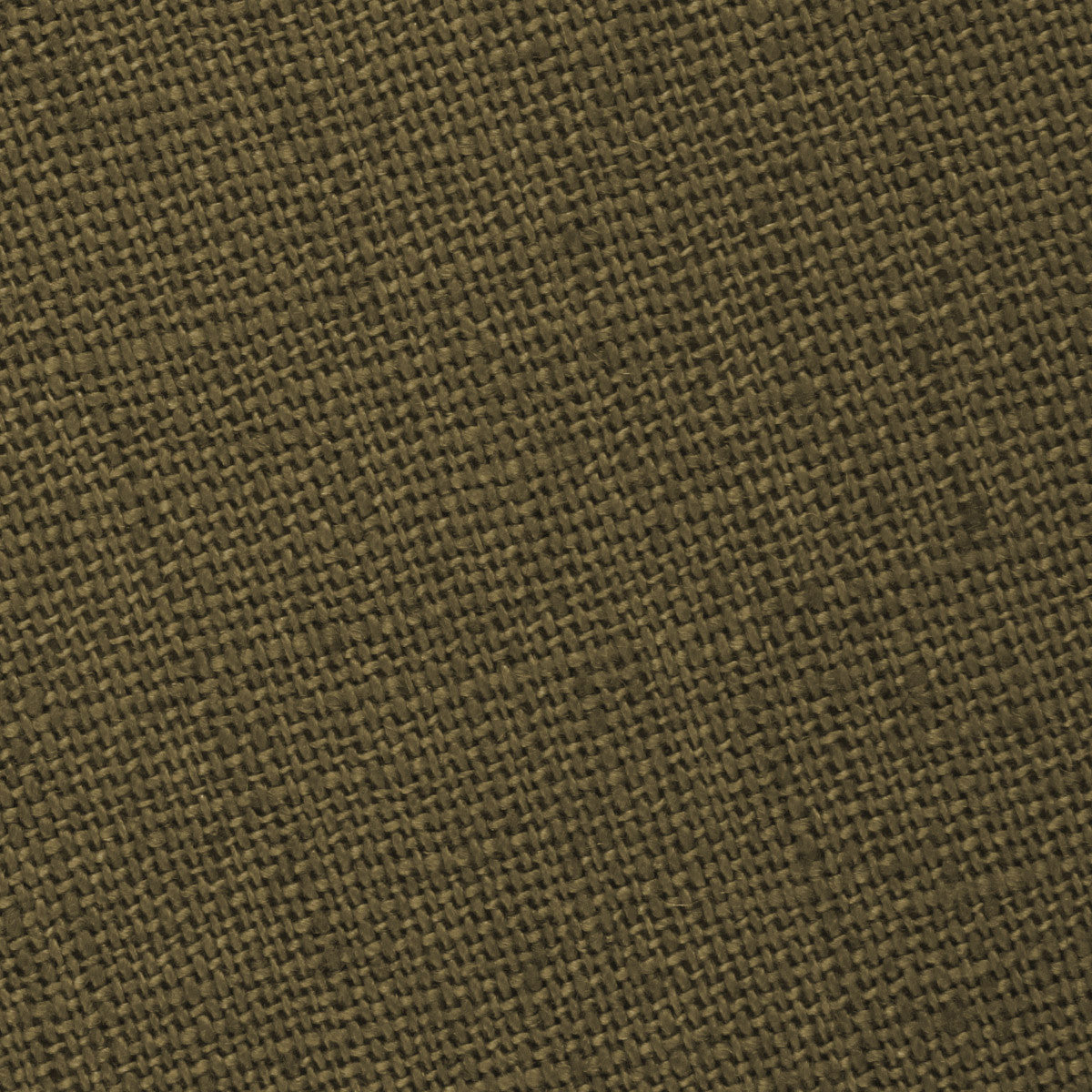 Dry Green Khaki Linen Fabric Necktie