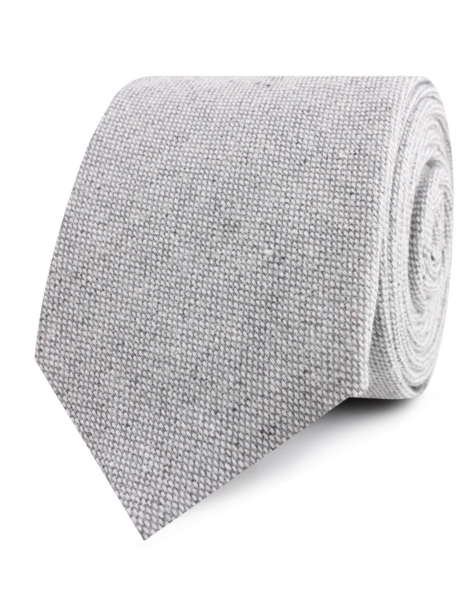 Dry Grey Donegal Linen Necktie