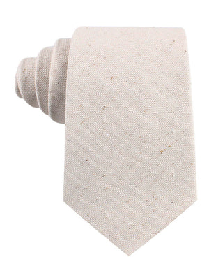 Dry Khaki White Linen Tie